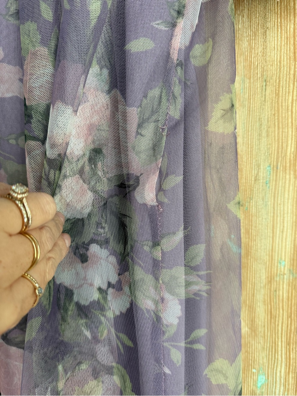 Baltic Born Lavender Floral V-Neck Maxi Dress size 2X - Picture 9 of 11